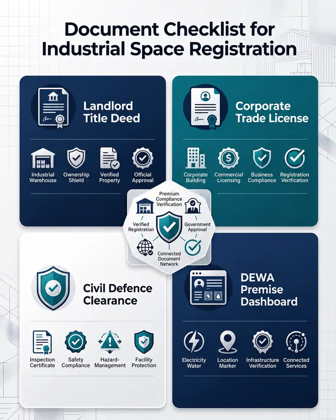 Document Checklist for Industrial Space Registration