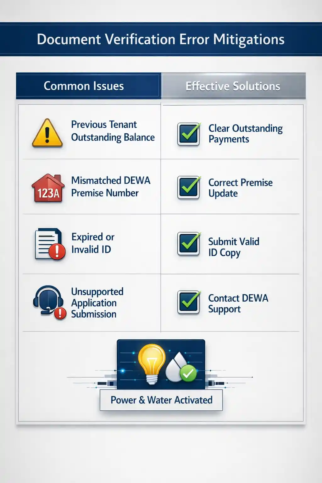 Document Verification Error Mitigation