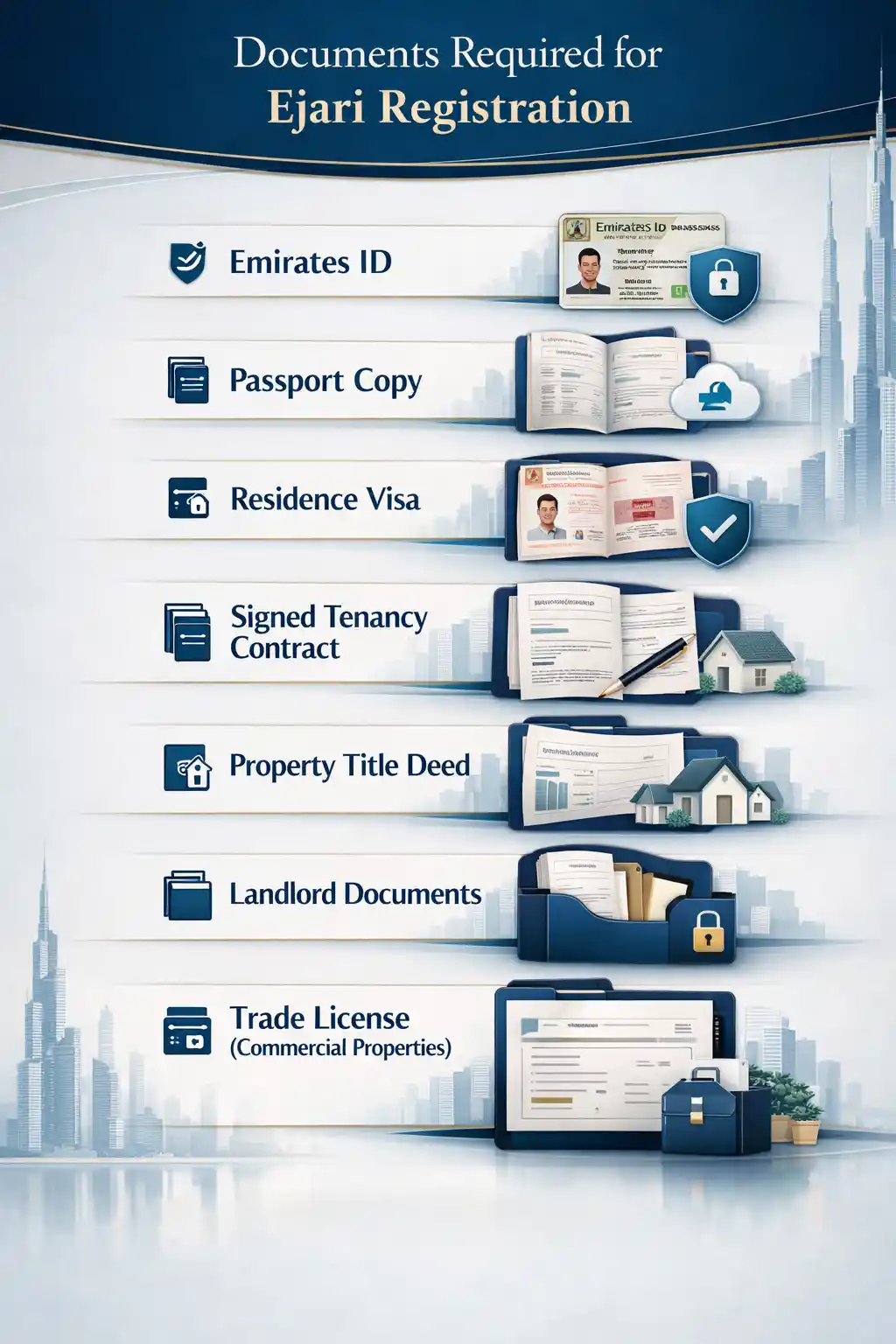 Documents Required for Ejari Registration