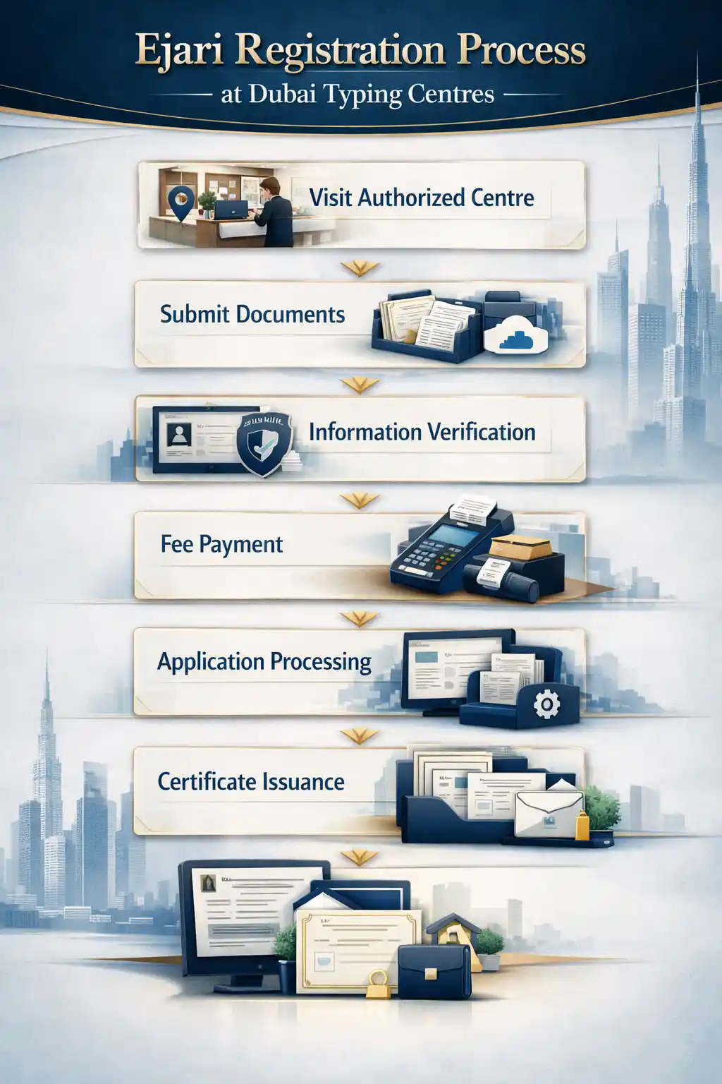 Ejari Registration Process at Dubai Typing Centres