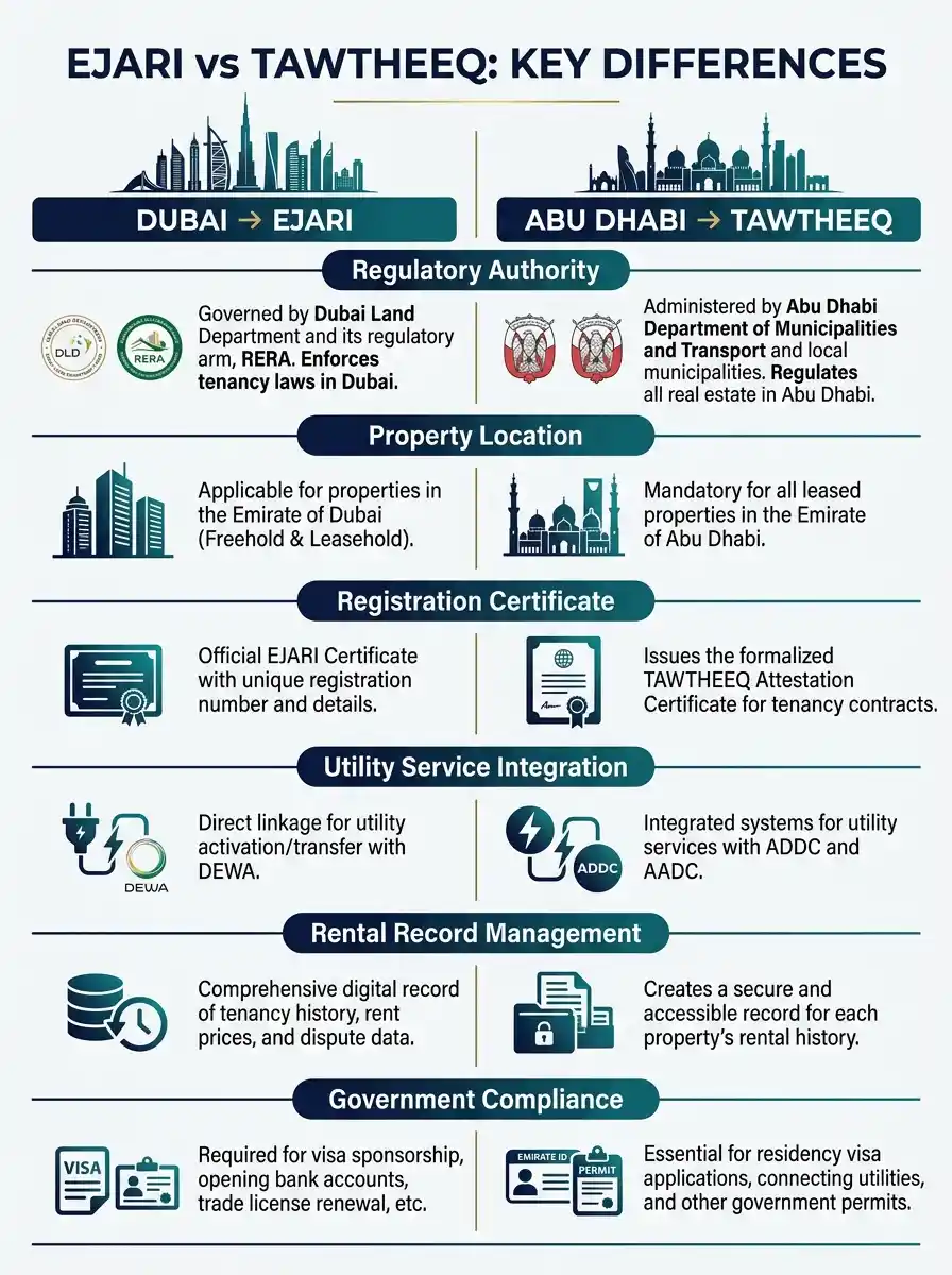 Ejari vs Tawtheeq: Key Differences