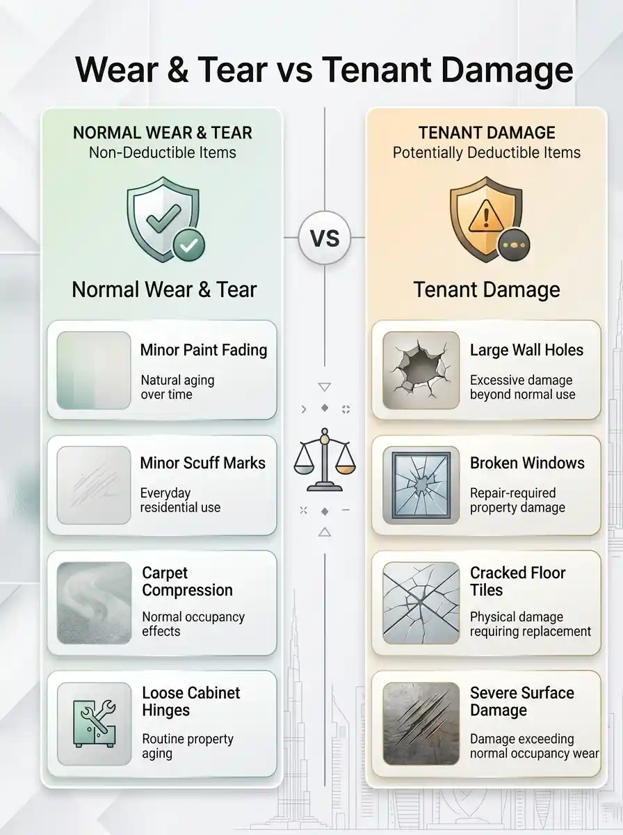 Wear & Tear vs Legitimate Tenant Damage