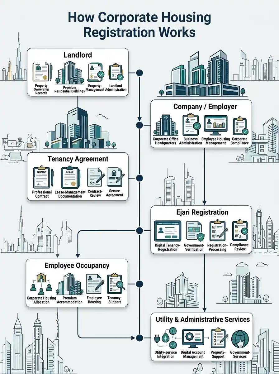 Ejari for Sponsored Tenants: How Corporate Housing Registration Works
