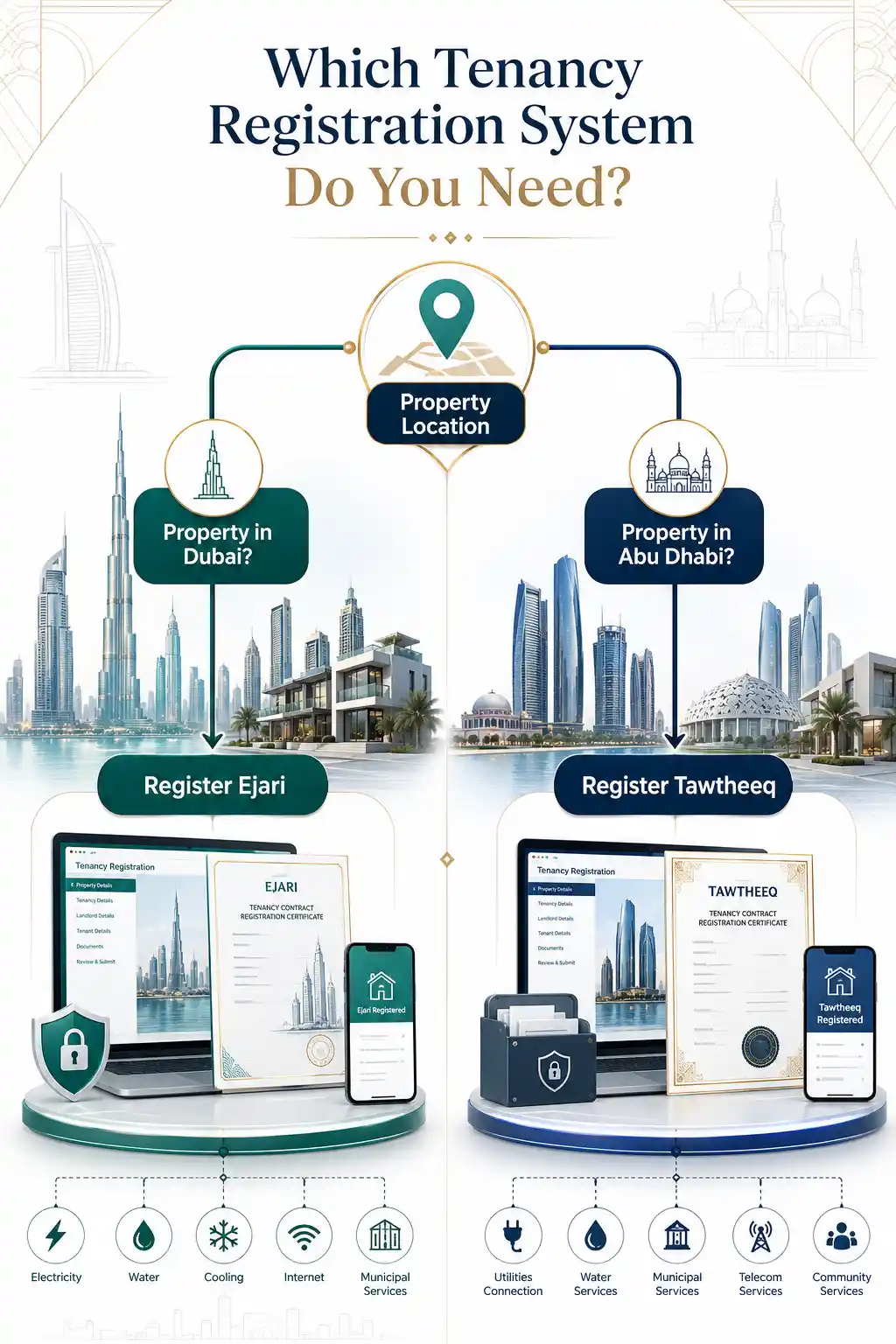 Ejari vs Tawtheeq: Which Tenancy Registration System Do You Need?