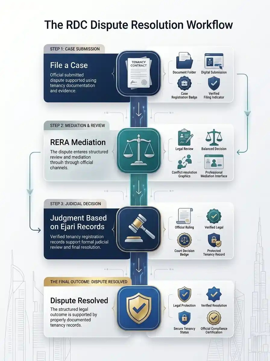 ejari rental dispute resolution workflow